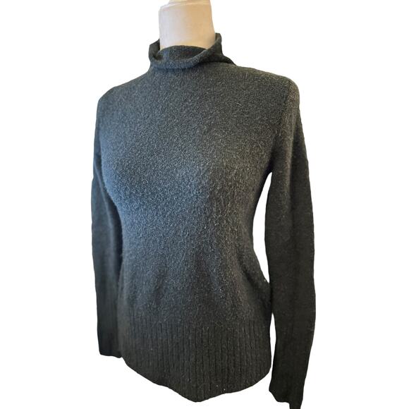 Madewell Green Alpaca and Merino Wool Blend Turtleneck Sweater, Size XXS - Picture 1 of 5